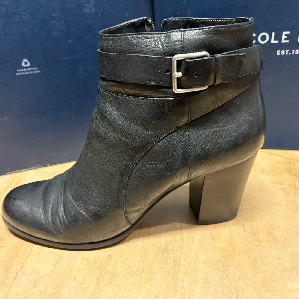 Cole Haan Black Rhinecliff Ankle Booties - Size 9.5
